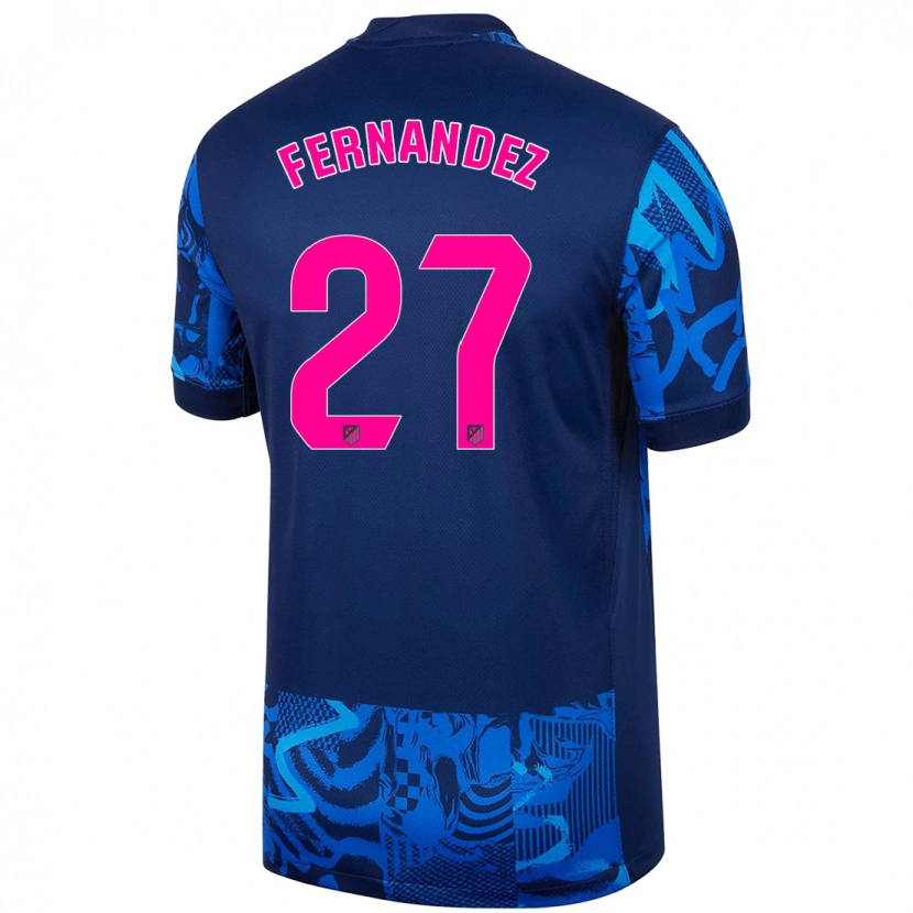 Danxen Enfant Maillot Alexia Fernández #27 Bleu Royal Troisieme 2024/25 T-Shirt