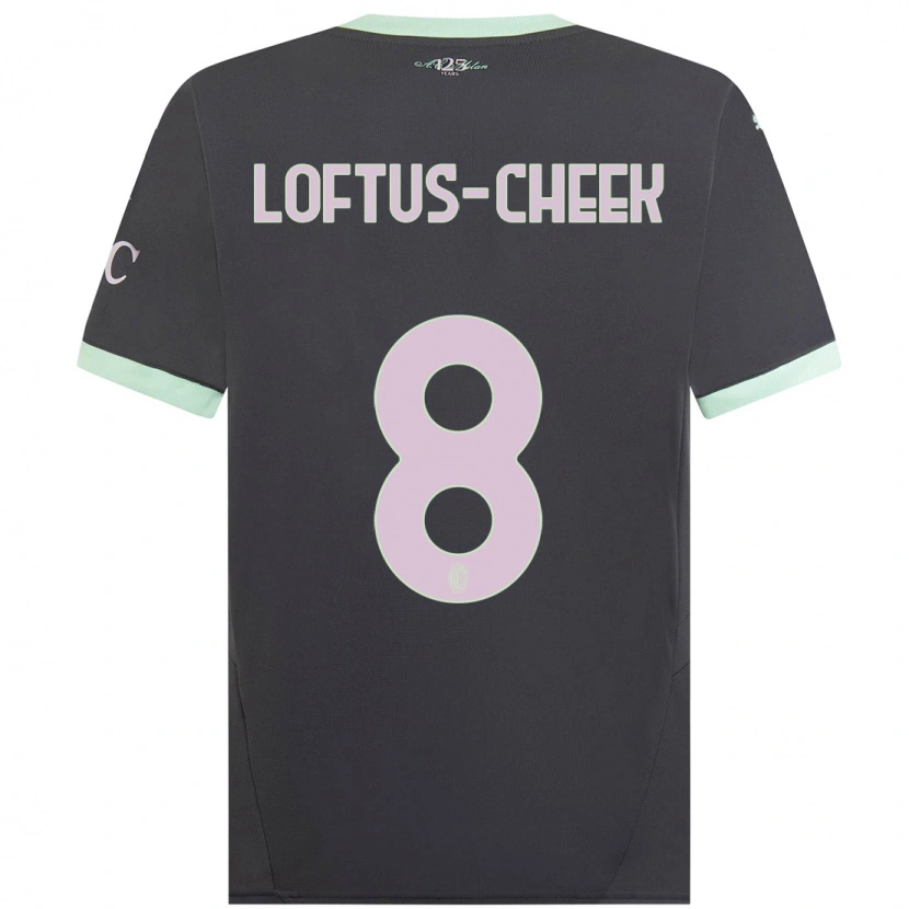 Danxen Enfant Maillot Ruben Loftus-Cheek #8 Gris Troisieme 2024/25 T-Shirt