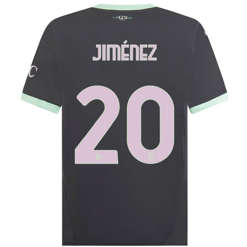 Danxen Enfant Maillot Álex Jiménez #20 Gris Troisieme 2024/25 T-Shirt