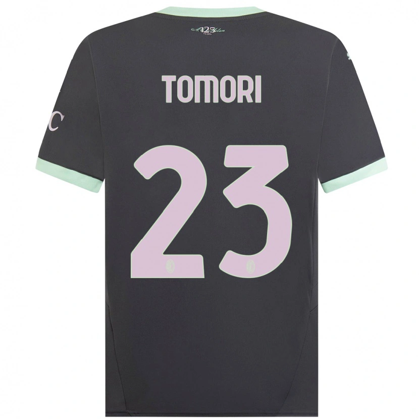 Danxen Enfant Maillot Fikayo Tomori #23 Gris Troisieme 2024/25 T-Shirt