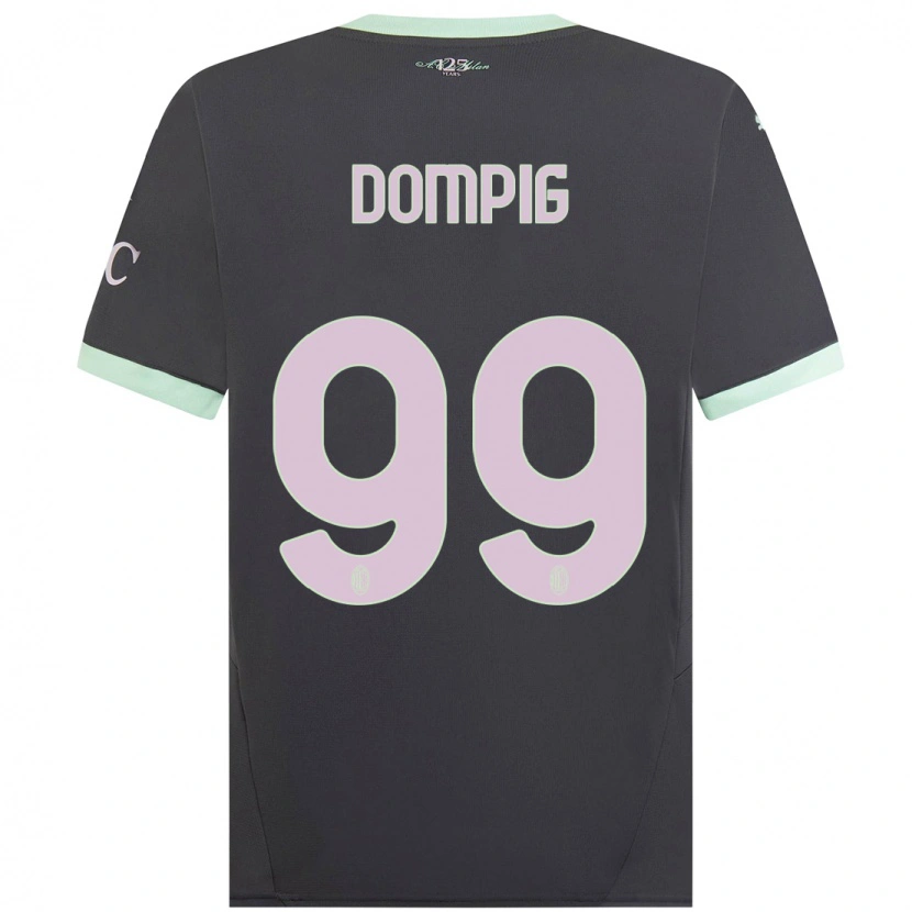 Danxen Enfant Maillot Chanté Dompig #99 Gris Troisieme 2024/25 T-Shirt