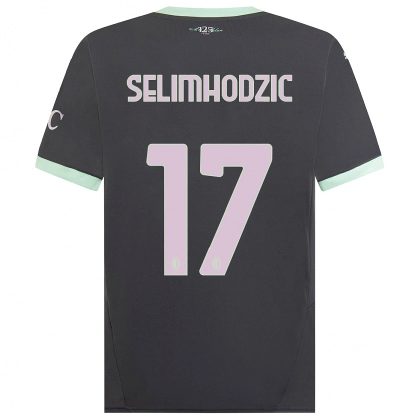 Danxen Enfant Maillot Noa Selimhodzic #17 Gris Troisieme 2024/25 T-Shirt