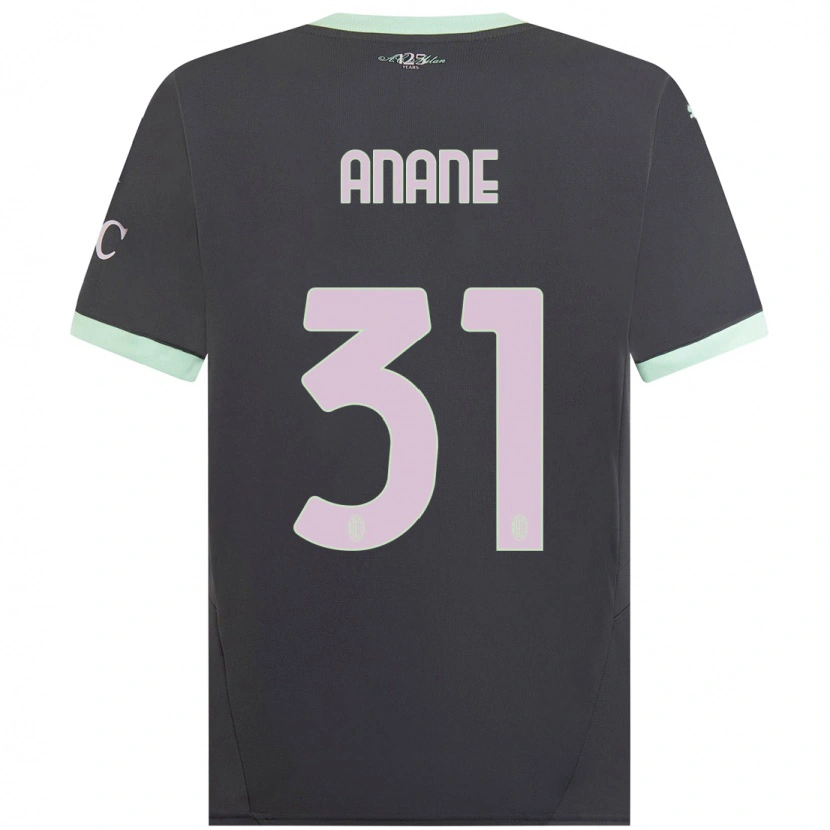 Danxen Enfant Maillot Emmanuel Anane #31 Gris Troisieme 2024/25 T-Shirt