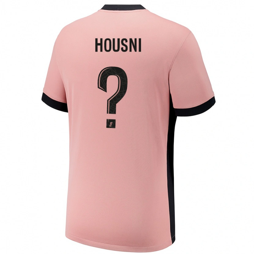 Danxen Enfant Maillot Ilyes Housni #0 Rouille Rose Troisieme 2024/25 T-Shirt