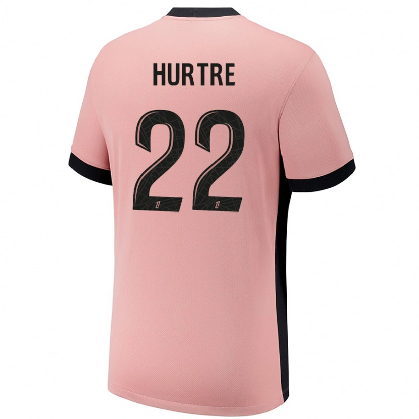 Danxen Enfant Maillot Oceane Hurtre #22 Rouille Rose Troisieme 2024/25 T-Shirt