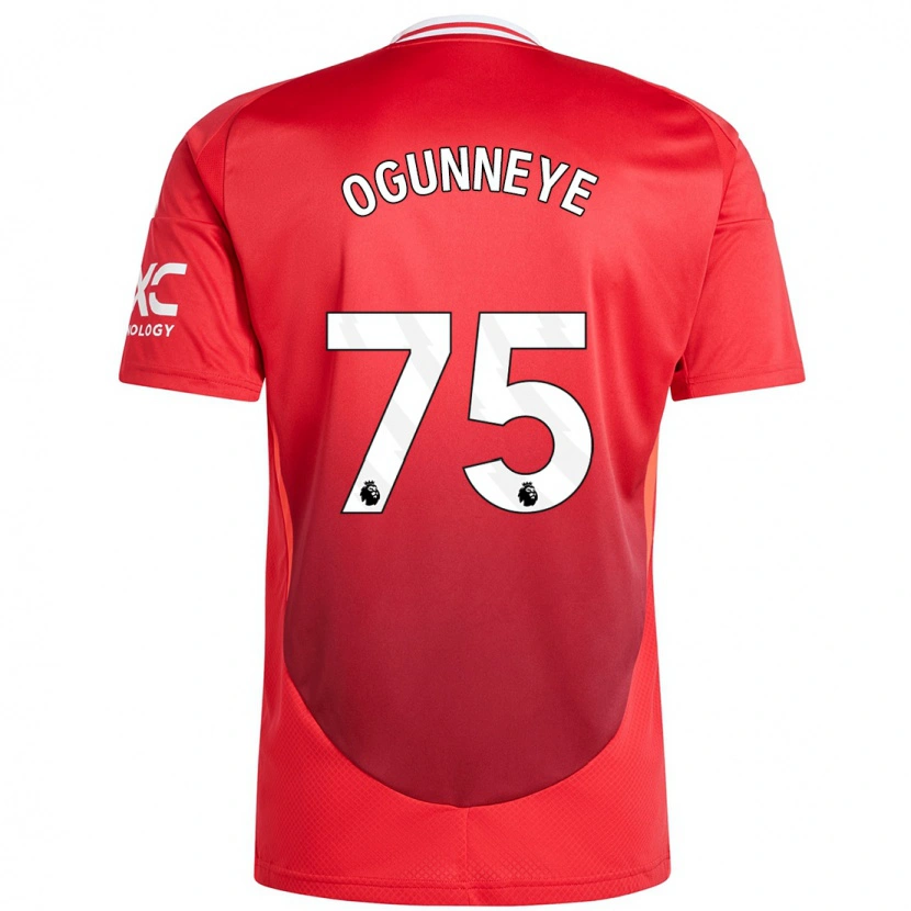 Danxen Homme Maillot Habeeb Ogunneye #75 Rouge Vif Tenues Domicile 2024/25 T-Shirt