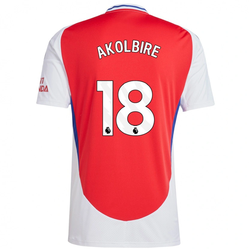 Danxen Homme Maillot Bless Akolbire #18 Rouge Blanc Tenues Domicile 2024/25 T-Shirt