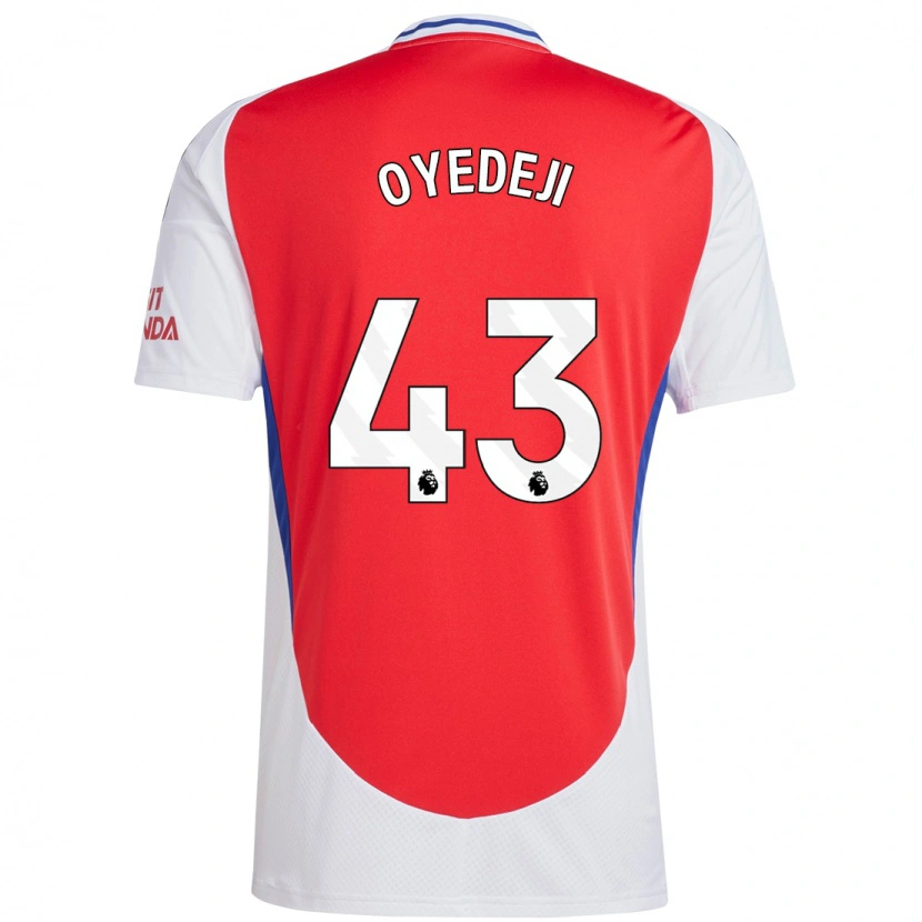 Danxen Homme Maillot Nathan Butler Oyedeji #43 Rouge Blanc Tenues Domicile 2024/25 T-Shirt