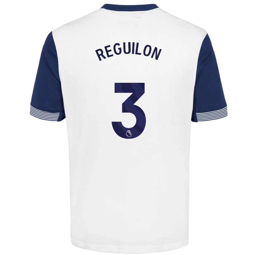 Danxen Homme Maillot Sergio Reguilón #3 Blanc Bleu Tenues Domicile 2024/25 T-Shirt