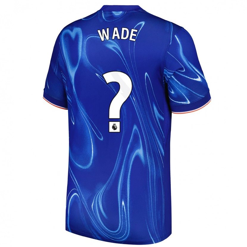 Danxen Homme Maillot Shaun Wade #0 Bleu Blanc Tenues Domicile 2024/25 T-Shirt