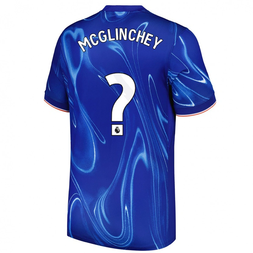 Danxen Homme Maillot Harry Mcglinchey #0 Bleu Blanc Tenues Domicile 2024/25 T-Shirt