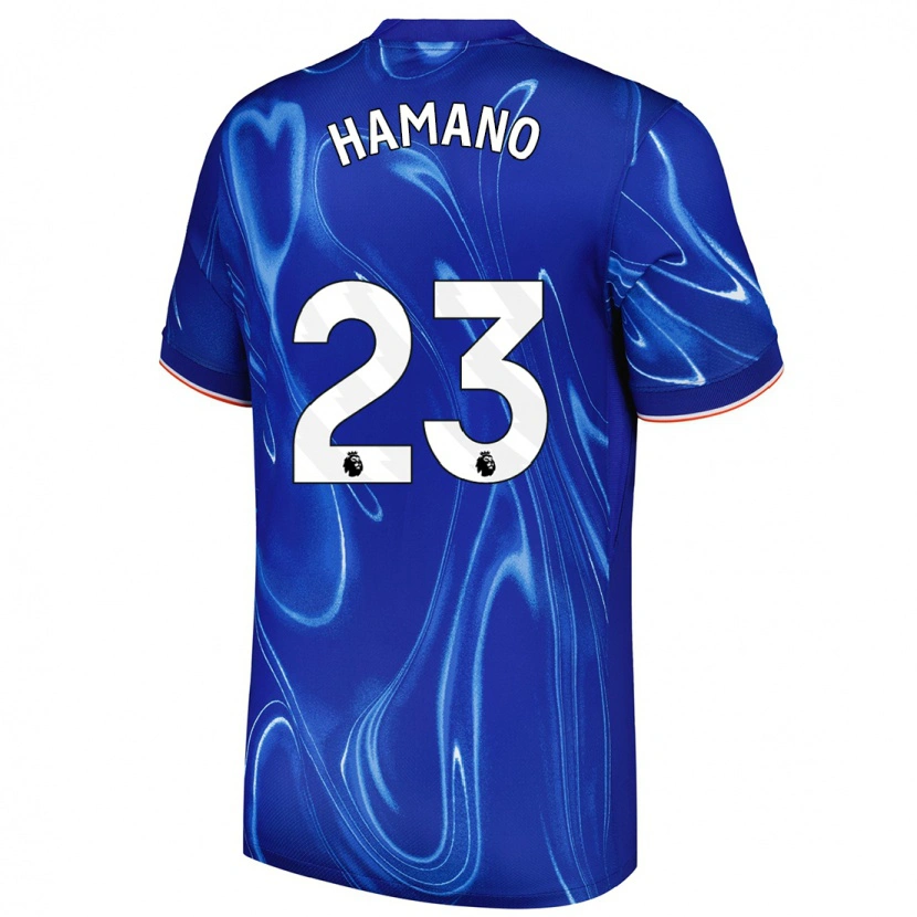 Danxen Homme Maillot Maika Hamano #23 Bleu Blanc Tenues Domicile 2024/25 T-Shirt