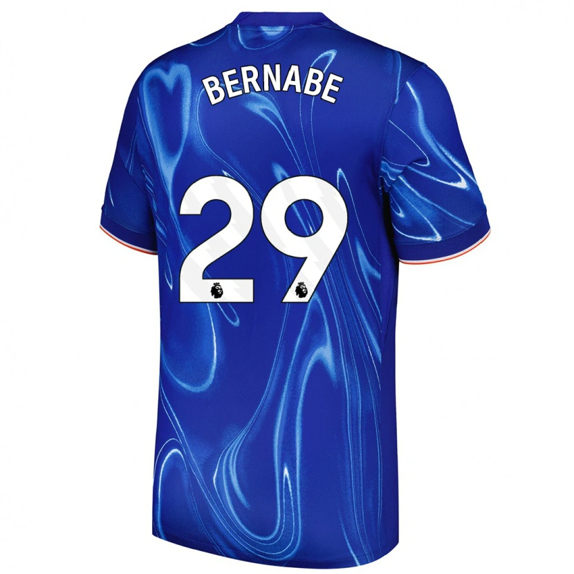 Danxen Homme Maillot Alejandra Bernabé #29 Bleu Blanc Tenues Domicile 2024/25 T-Shirt