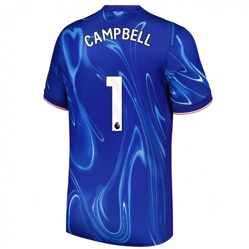 Danxen Homme Maillot Luke Campbell #1 Bleu Blanc Tenues Domicile 2024/25 T-Shirt