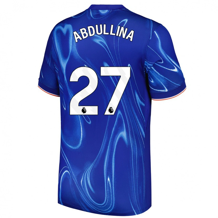 Danxen Homme Maillot Alsu Abdullina #27 Bleu Blanc Tenues Domicile 2024/25 T-Shirt