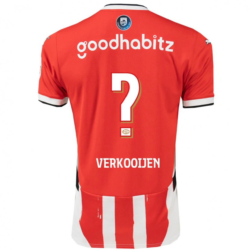 Danxen Homme Maillot Nicolas Verkooijen #0 Rouge Blanc Tenues Domicile 2024/25 T-Shirt