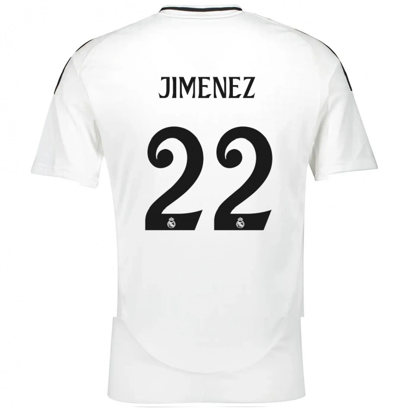 Danxen Homme Maillot David Jiménez #22 Blanc Tenues Domicile 2024/25 T-Shirt