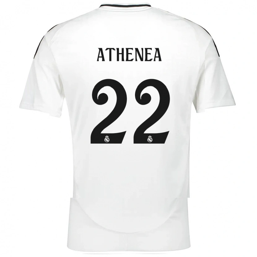 Danxen Homme Maillot Athenea Del Castillo #22 Blanc Tenues Domicile 2024/25 T-Shirt