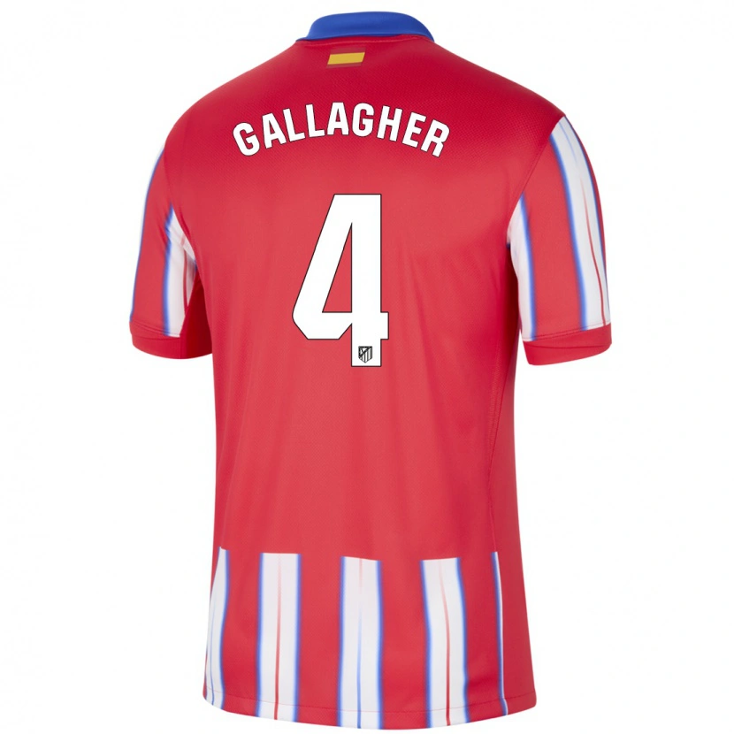 Danxen Homme Maillot Conor Gallagher #4 Rouge Blanc Bleu Tenues Domicile 2024/25 T-Shirt