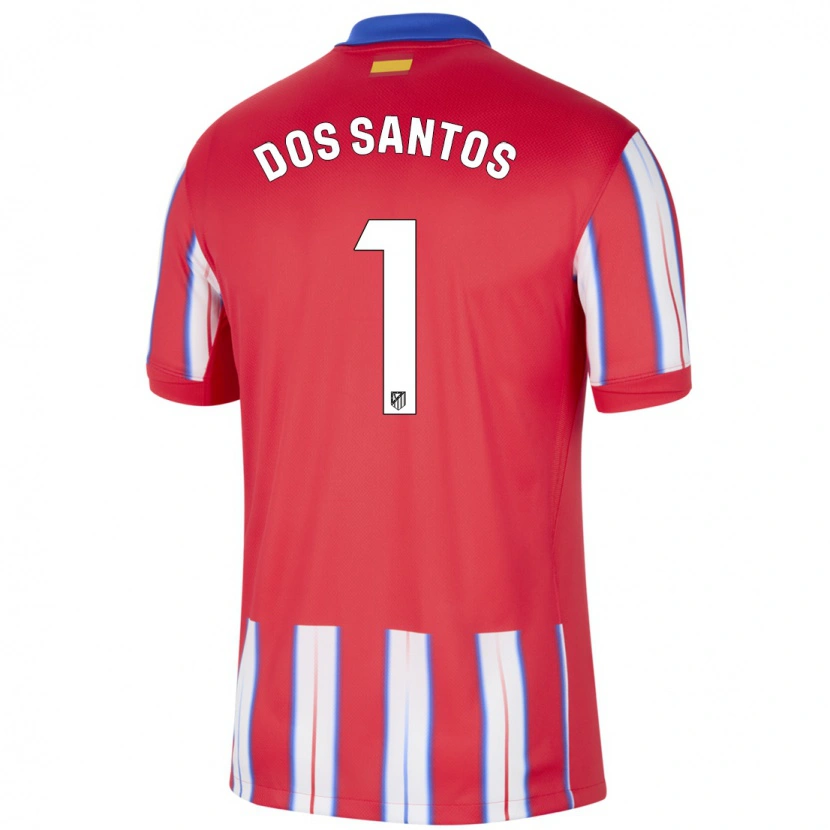 Danxen Homme Maillot Alex Dos Santos #1 Rouge Blanc Bleu Tenues Domicile 2024/25 T-Shirt