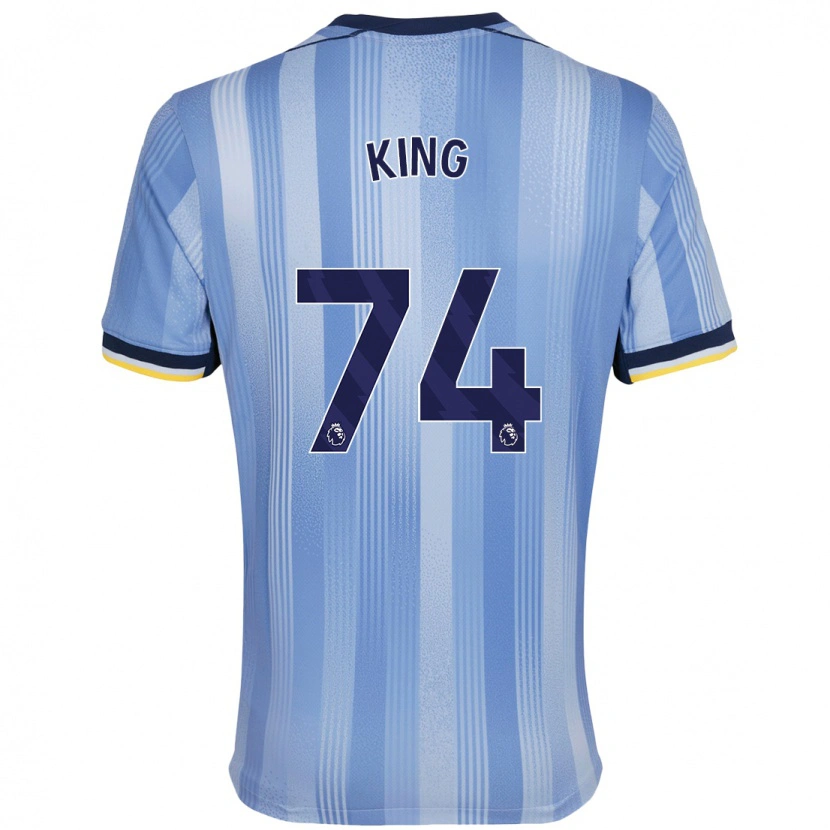 Danxen Homme Maillot Maeson King #74 Bleu Clair Tenues Extérieur 2024/25 T-Shirt