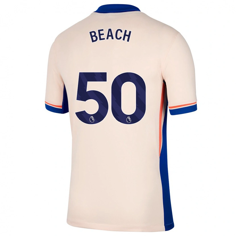 Danxen Homme Maillot Eddie Beach #50 Beige Clair Tenues Extérieur 2024/25 T-Shirt