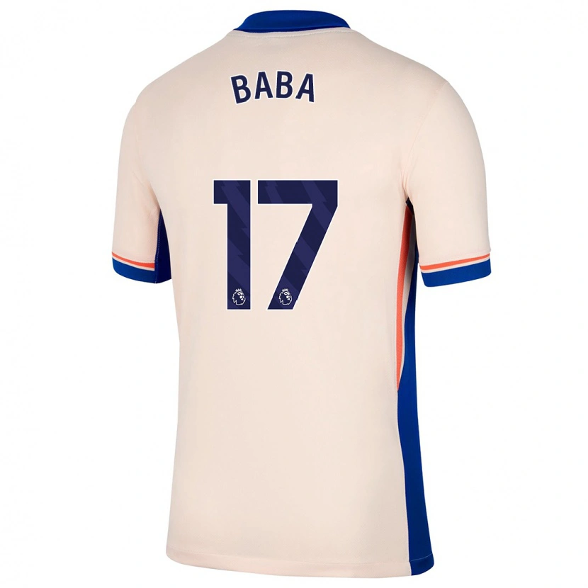 Danxen Homme Maillot Abdul-Rahman Baba #17 Beige Clair Tenues Extérieur 2024/25 T-Shirt