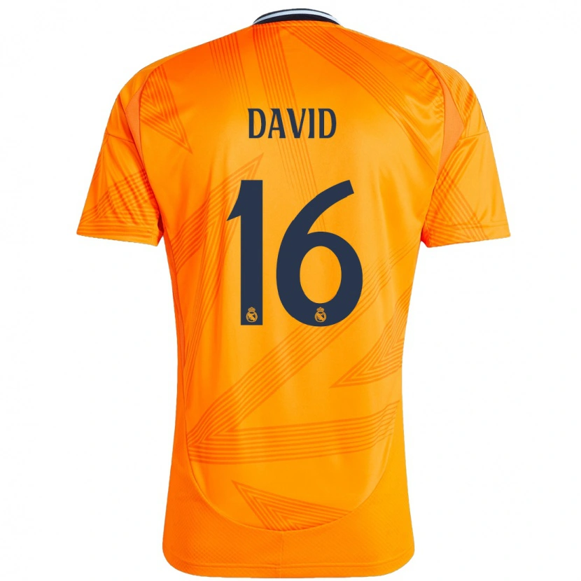 Danxen Homme Maillot Antonio David #16 Orange Tenues Extérieur 2024/25 T-Shirt