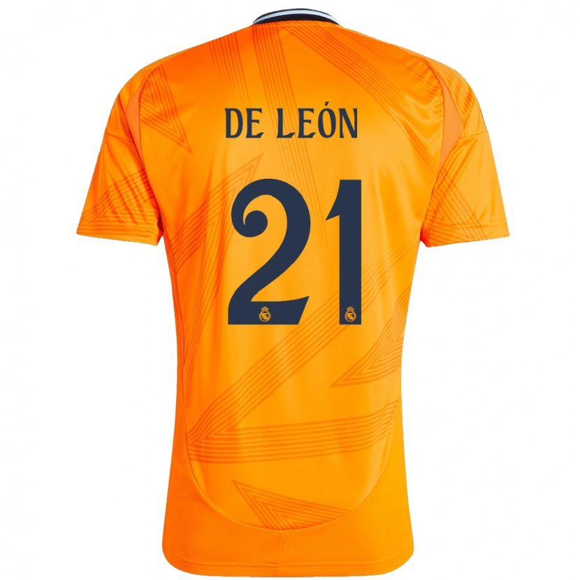 Danxen Homme Maillot Jeremy De León #21 Orange Tenues Extérieur 2024/25 T-Shirt