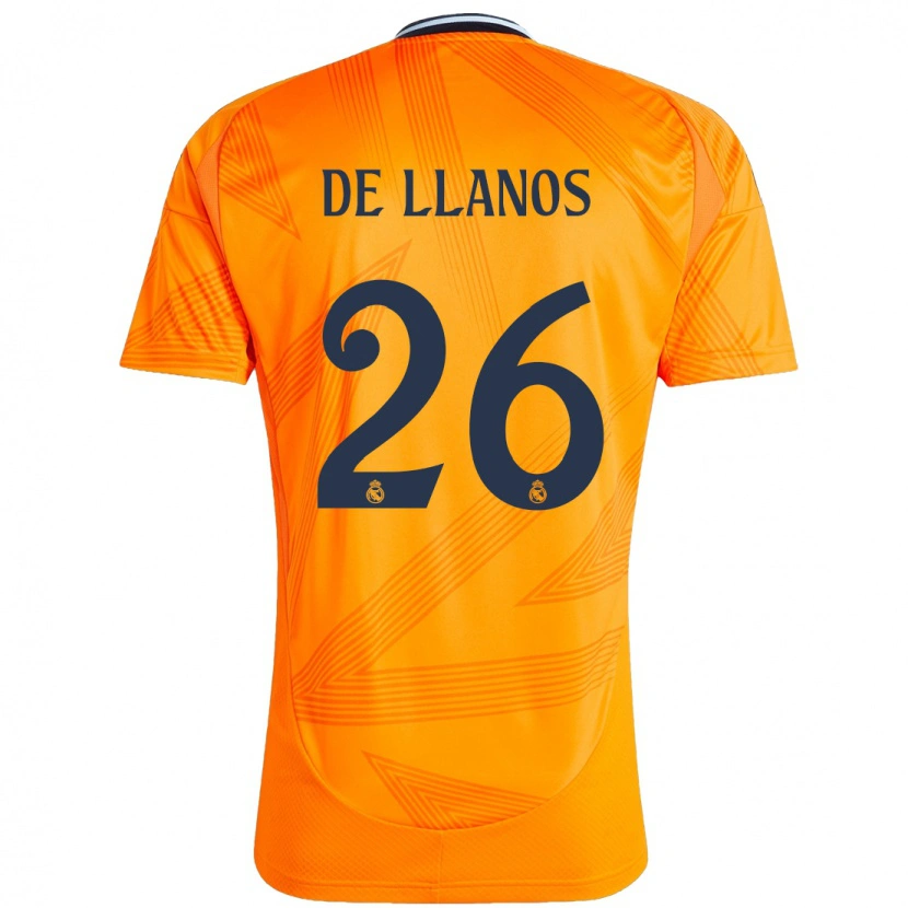 Danxen Homme Maillot Hugo De Llanos #26 Orange Tenues Extérieur 2024/25 T-Shirt