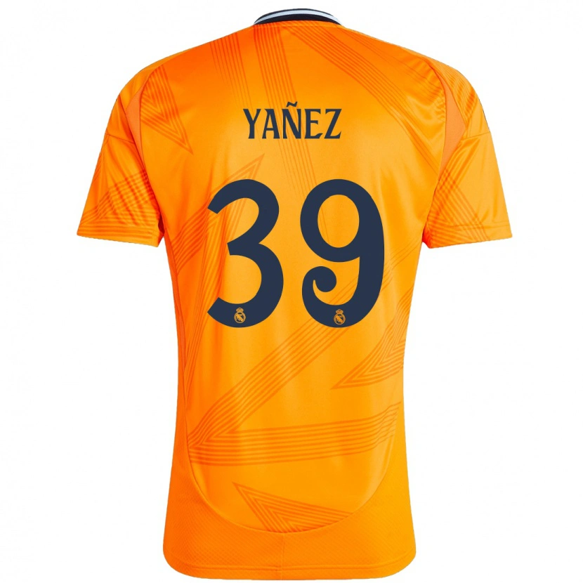 Danxen Homme Maillot Daniel Yañez #39 Orange Tenues Extérieur 2024/25 T-Shirt