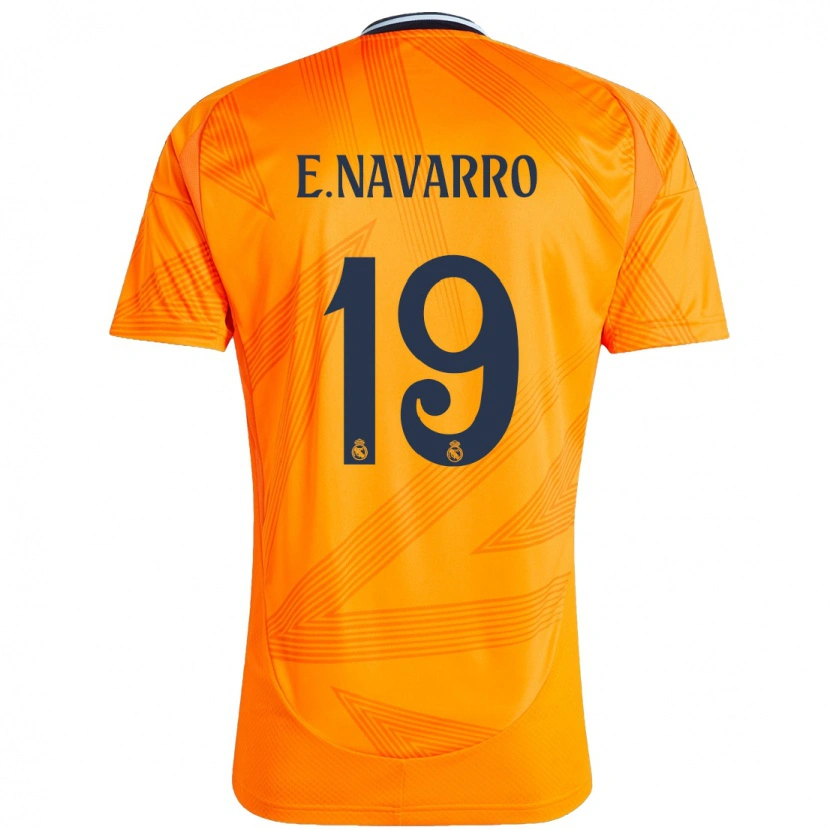 Danxen Homme Maillot Eva Navarro #19 Orange Tenues Extérieur 2024/25 T-Shirt