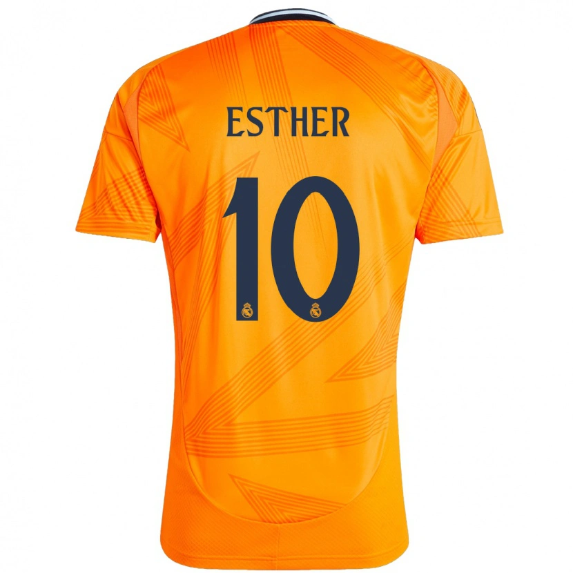 Danxen Homme Maillot Esther Gonzalez #10 Orange Tenues Extérieur 2024/25 T-Shirt