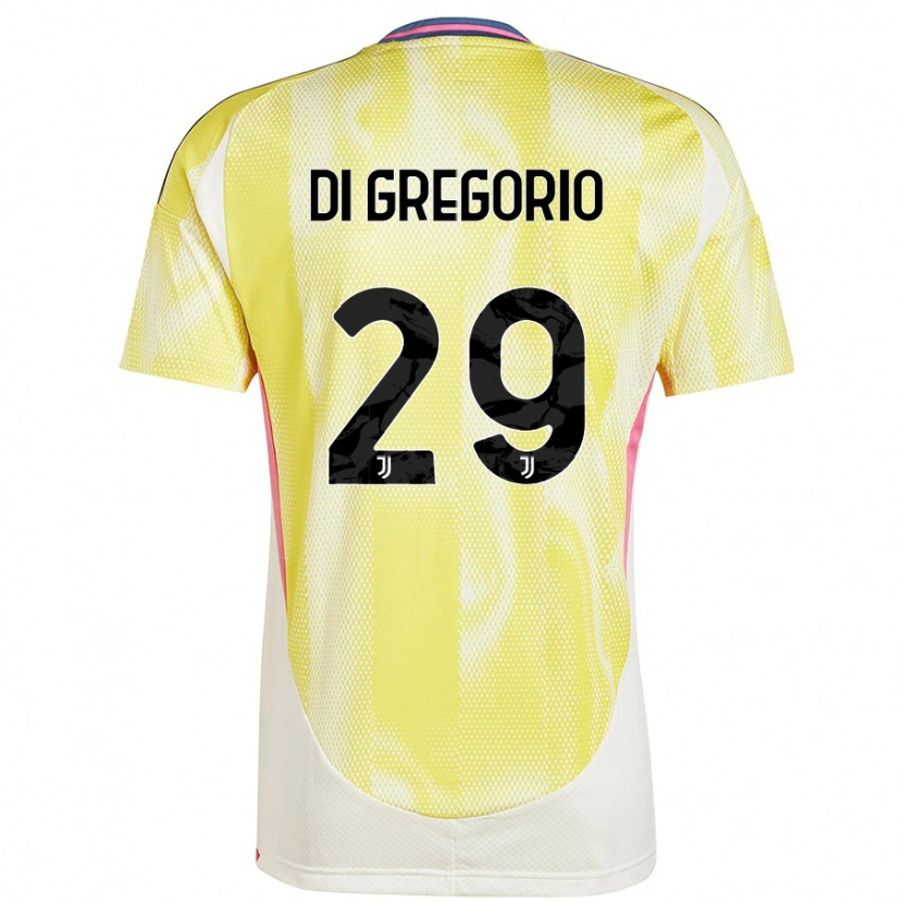 Danxen Homme Maillot Michele Di Gregorio #29 Jaune Solaire Tenues Extérieur 2024/25 T-Shirt