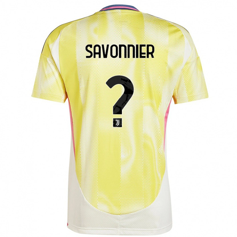 Danxen Homme Maillot Nelson Savonnier #0 Jaune Solaire Tenues Extérieur 2024/25 T-Shirt