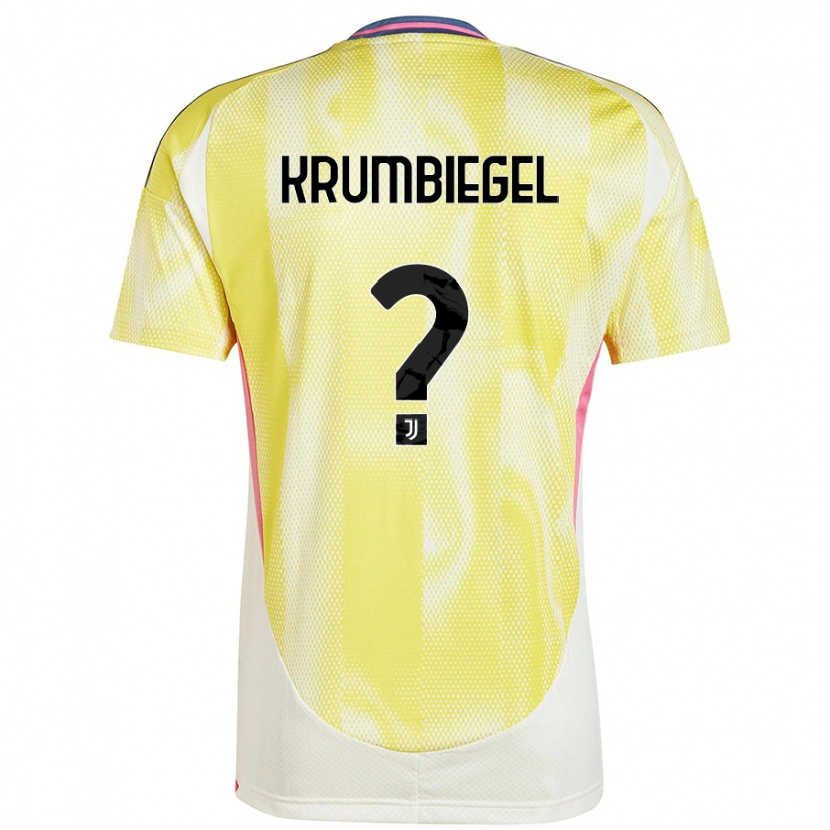 Danxen Homme Maillot Paulina Krumbiegel #0 Jaune Solaire Tenues Extérieur 2024/25 T-Shirt