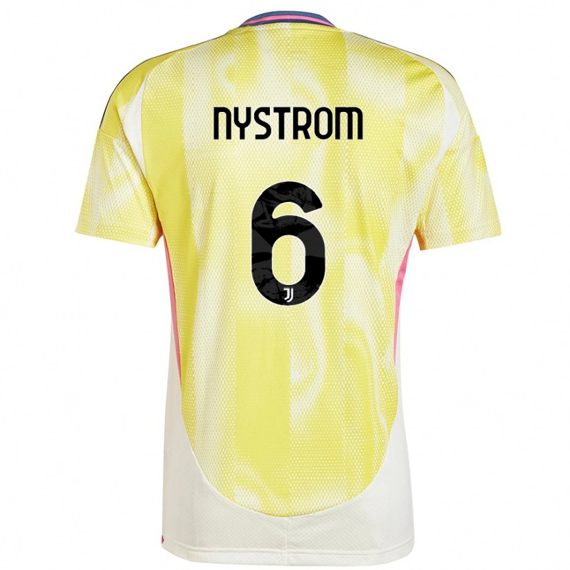 Danxen Homme Maillot Paulina Nyström #6 Jaune Solaire Tenues Extérieur 2024/25 T-Shirt