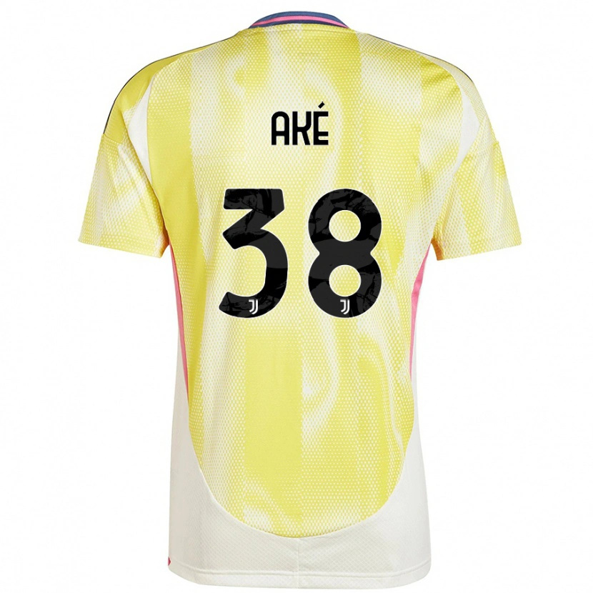 Danxen Homme Maillot Marley Ake #38 Jaune Solaire Tenues Extérieur 2024/25 T-Shirt