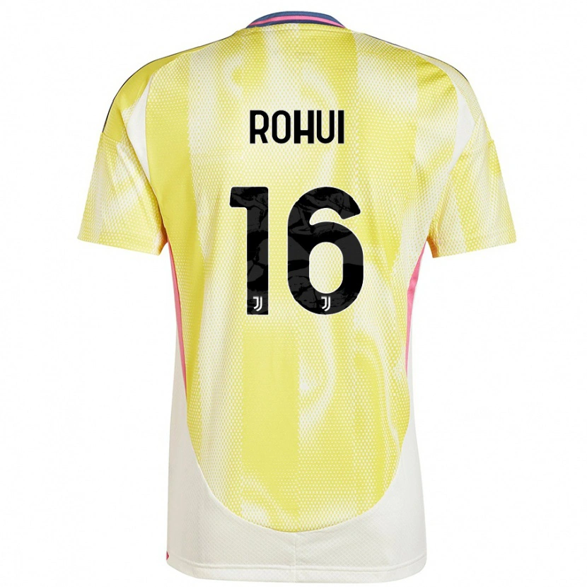 Danxen Homme Maillot Jonas Rohui #16 Jaune Solaire Tenues Extérieur 2024/25 T-Shirt