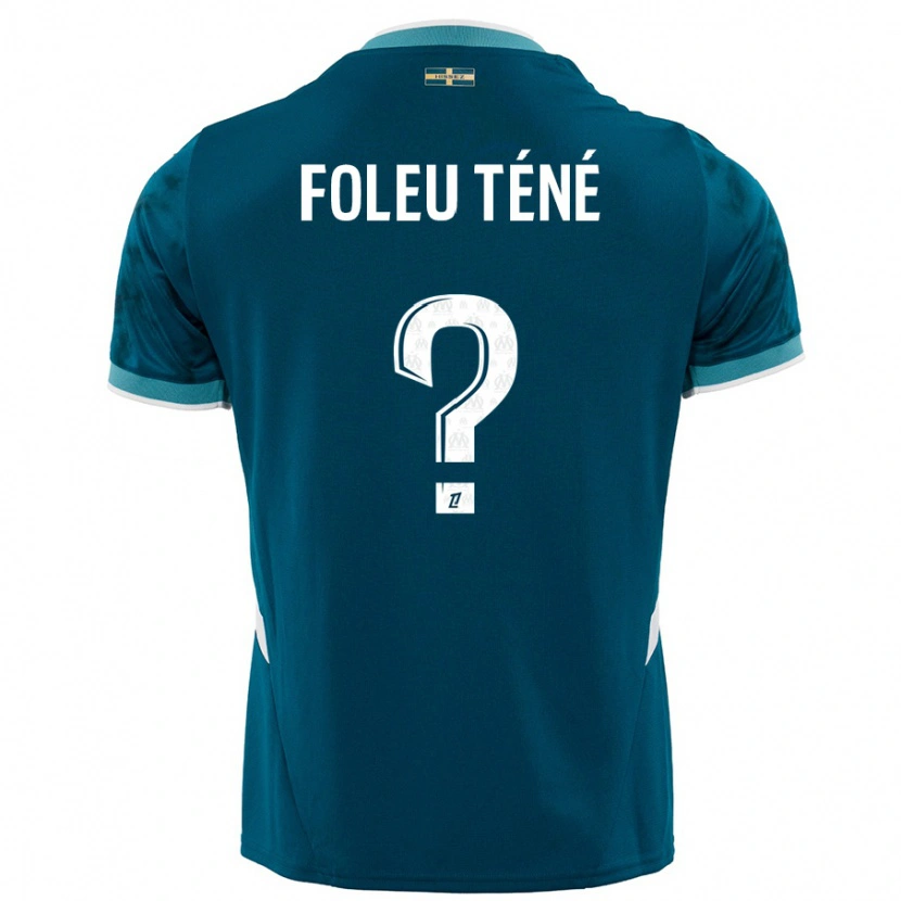 Danxen Homme Maillot Krys Foleu Téné #0 Turquoise Bleu Tenues Extérieur 2024/25 T-Shirt