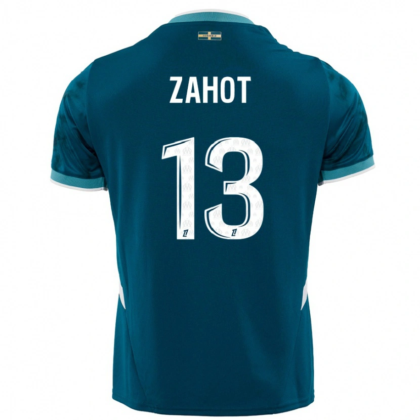 Danxen Homme Maillot Sarah Zahot #13 Turquoise Bleu Tenues Extérieur 2024/25 T-Shirt