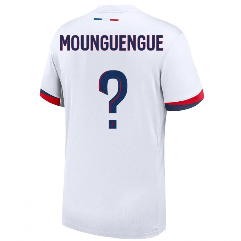 Danxen Homme Maillot Pierre Mounguengue #0 Blanc Bleu Rouge Tenues Extérieur 2024/25 T-Shirt