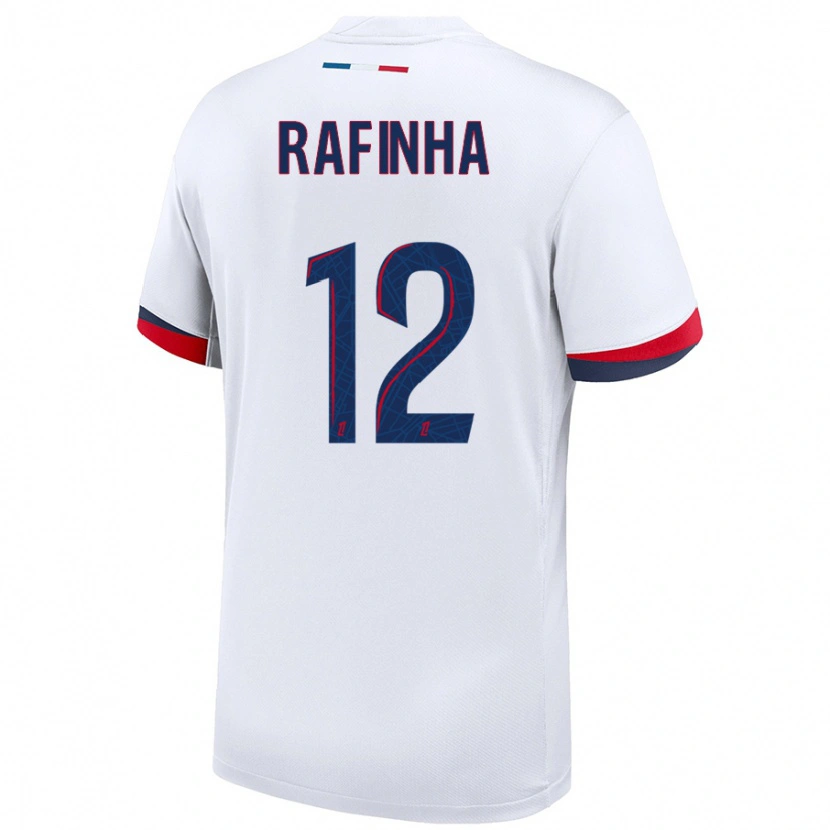 Danxen Homme Maillot Rafinha #12 Blanc Bleu Rouge Tenues Extérieur 2024/25 T-Shirt