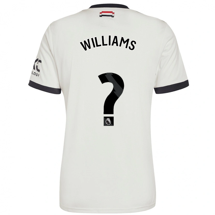 Danxen Homme Maillot Joe Williams #0 Blanc Cassé Troisieme 2024/25 T-Shirt