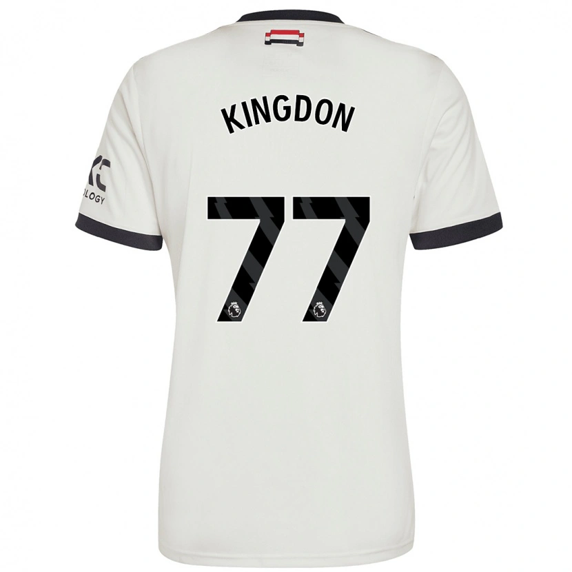 Danxen Homme Maillot Jack Kingdon #77 Blanc Cassé Troisieme 2024/25 T-Shirt