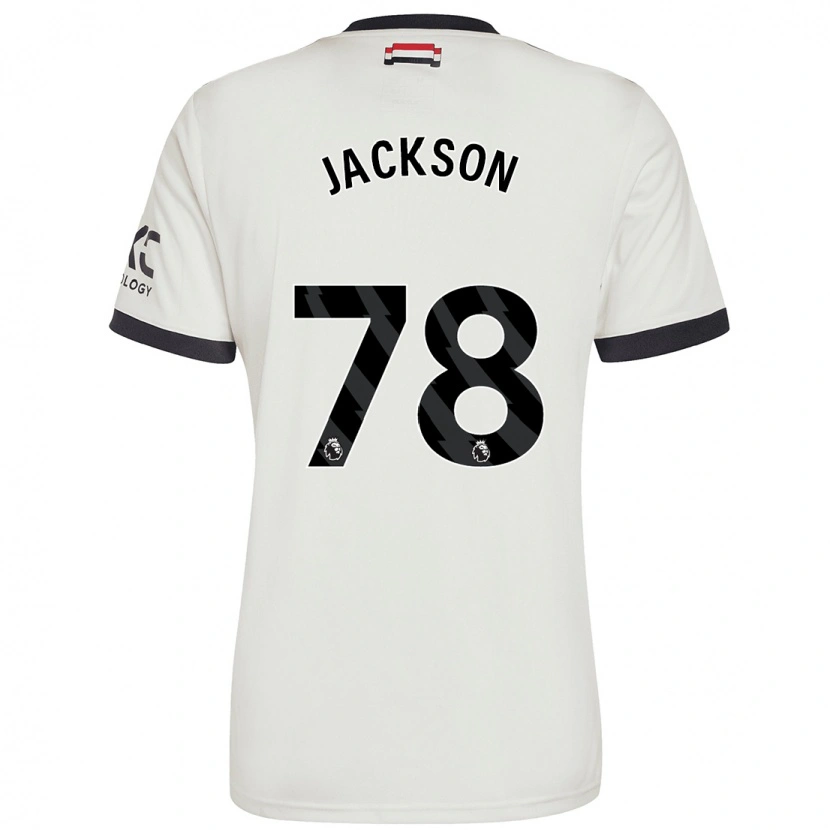 Danxen Homme Maillot Louis Jackson #78 Blanc Cassé Troisieme 2024/25 T-Shirt