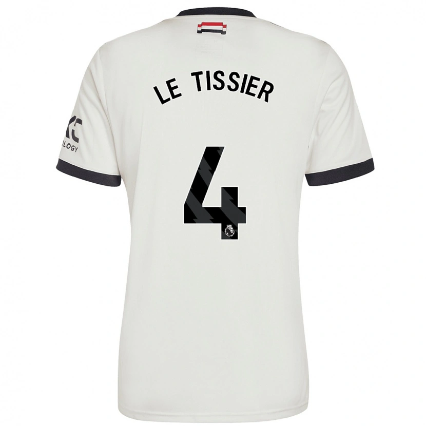 Danxen Homme Maillot Maya Le Tissier #4 Blanc Cassé Troisieme 2024/25 T-Shirt