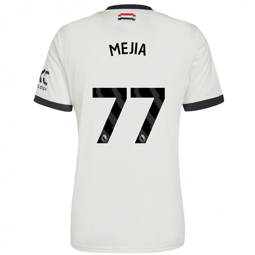 Danxen Homme Maillot Mateo Mejia #77 Blanc Cassé Troisieme 2024/25 T-Shirt