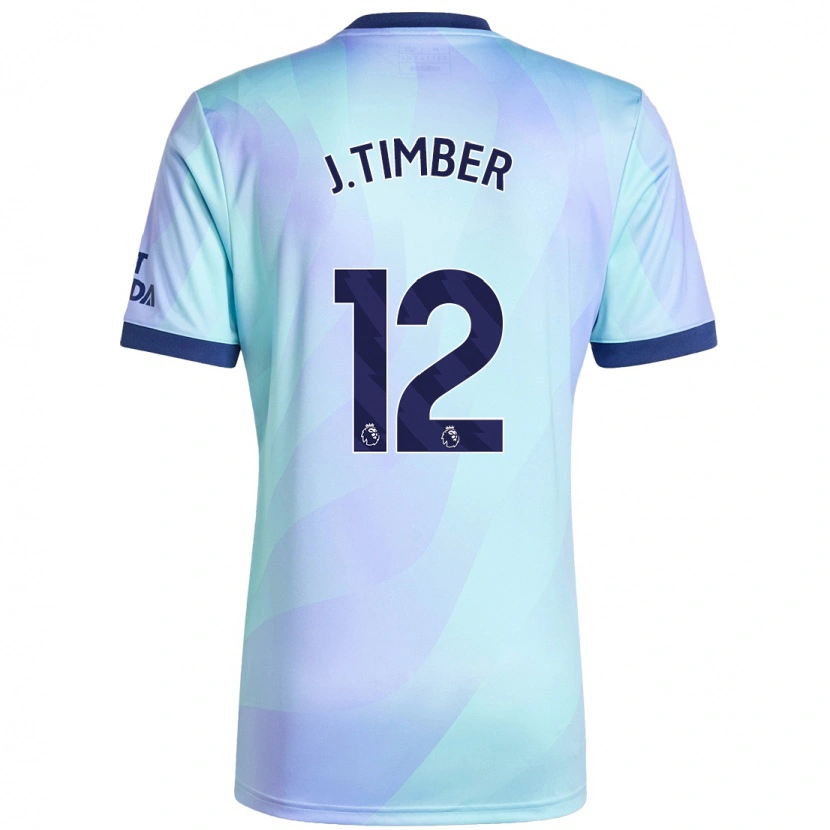 Danxen Homme Maillot Jurrien Timber #12 Aqua Troisieme 2024/25 T-Shirt