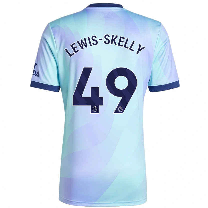 Danxen Homme Maillot Myles Lewis-Skelly #49 Aqua Troisieme 2024/25 T-Shirt